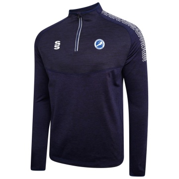 SIR TOM FINNEY FC Youth's 1/4 Zip Dual Performance Top : Navy
