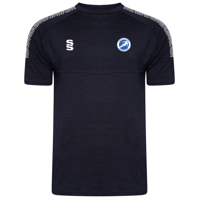 SIR TOM FINNEY FC Youth's Dual Gym T-shirt : Navy Melange